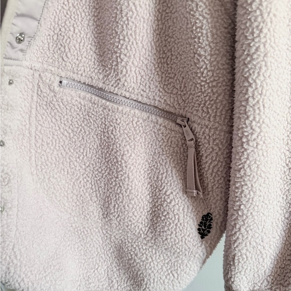Free People Movement Hit the Slopes Fleece Jacket Pale Purple Size L - Picture 5 of 6